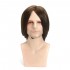 Men Brown Hair Wig Cosplay Natural Net Cap Medium Long Heat Resistant High Temperature Fiber