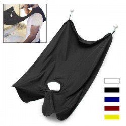 Men's Beard Trimming Catcher Waterproof Hairdressing Robes Whiskers Cape Cloth Haircut Adult