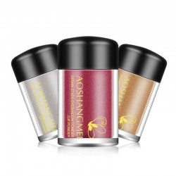Metal Pearlescent Eyeshadow Powder Shimmer Glitter Eye Shadow Long-Lasting Eye Makeup Powder Beauty