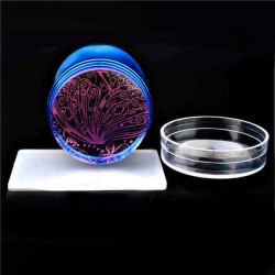 Metal Silicone Nail Stamping Template Printer Set Scraper Image Plate Transfer Tools DIY Design