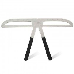 Metal Tattoo Eyebrow Shaping Stencil Ruler Caliper Measure Tool Microblading Brow Template