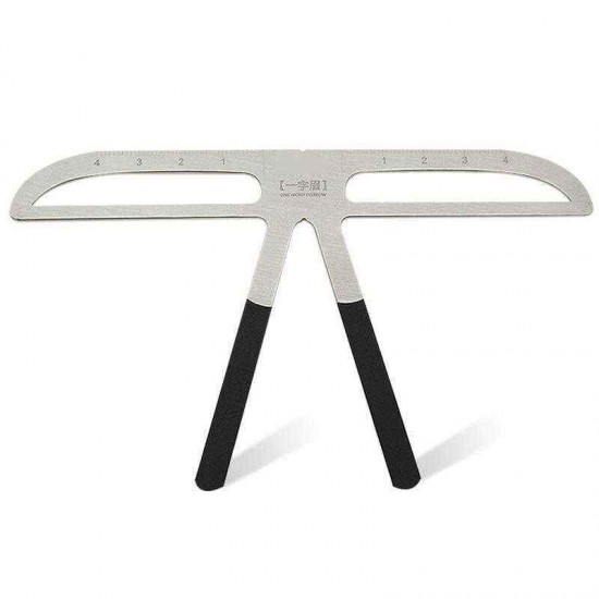 Metal Tattoo Eyebrow Shaping Stencil Ruler Caliper Measure Tool Microblading Brow Template Metal Tattoo Eyebrow Shaping Stencil Ruler Caliper Measure Tool Microblading Brow Template