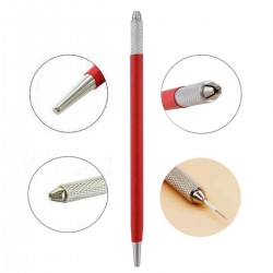 Micro blading Permanent 3D Makeup Eyebrow Tattoo Needle Pen +4X Needles Blade Kit