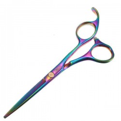 Mini Convenient Professional Salon Colorful Toothless Haircut Scissors