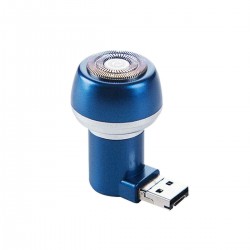 Mini Electric Beard Shaver Face Mustache Clipper Trimmer Travel Razor Kit 2-in-1 Micro USB/USB Connector