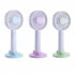 Mini Portable Handheld Fan USB Rechargebale Desktop Fan With Mobile Phone Pen Holder Makeup Mirror