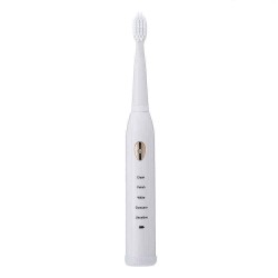 Minleaf ML-201 Sonic Electric Toothbrush USB Induction Charging Full Body Washable with 4 Replacement Brush Heads