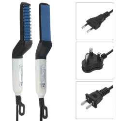 Minleaf Quick Beard Straightener Multifunctional Hair Comb Curling Curler Show Cap Men