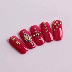 Mix Colors Size Metal Round Stud Nail Art Decoration Wheel