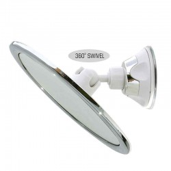 Mrosaa Fogless Shower Mirror for Shaving 360° Rotation Bath Mirror Anti-Fog Mirrors for Makeup
