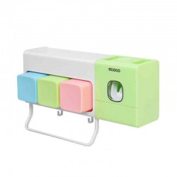 Multi-purpose Shelving Toothbrush Holder Wall-mounted Automatic Toothpaste Squeezer