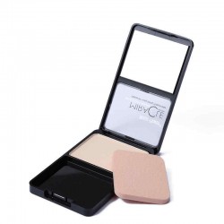 Music Flower Matte Pressed Powder Makeup Palette Concealer Contour Cosmetic With Puff