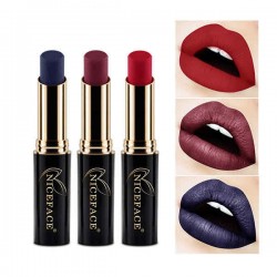 NICEFACE 24 Colors Shimmer Matte Metallic Halloween Velvet Lip Stick Makeup Long Lasting Waterproof