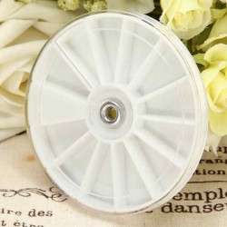 Nail Art Empty Rhinestones Glitter Case Box Wheel