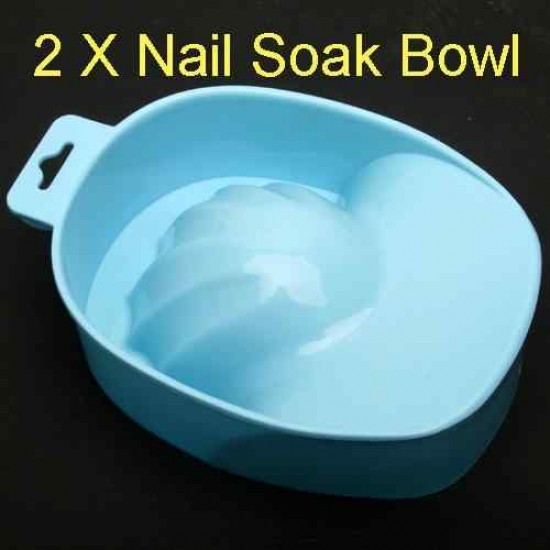 Nail Art Manicure Soak Soaker Bowl Acrylic Tip Tool