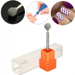 Nail Art Sand Stone Ceramics Clean Drill Bit 3/32" Ball Manicure Tool File