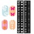 Nail Art Stencils Designs Vinyl Diecut Stickers Decal Decoration Tool