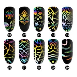 Nail Art Sticker UV Gel DIY Decoration Kit Symphony Star Paper Set