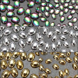 Nail Art or Mobile Phone Metal Oval Stickers
