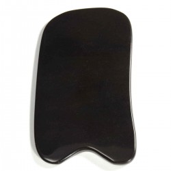 Natural Black Buffalo Horn Scraping Gua Sha Board Acupuncture Cure Manual Massager Tool