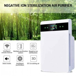 Negative Ion Air Purifier Cleaner Remote Control Timer HEPA Dust Allergies Odor