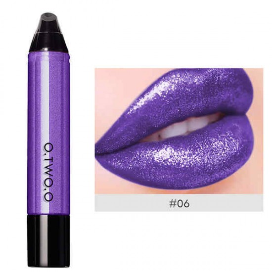 O.TWO.O Glitter Lipstick Makeup Liquid Lipstick Moisturizer Lip Gloss Cosmetics