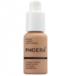 PHOERA Coverage Concealer Liquid Foundation Longlasting Cosmetic Moisturizing