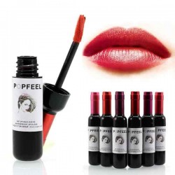 POPFEEL Wine Bottle Liquid Matte Lipstick Pen Long Lasting Waterproof Smudge Makeup Lip Gloss