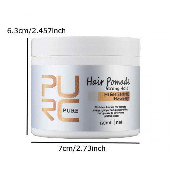 PURC Organic Man Hair Wax Mud 120ml Styling Wax DIY Bright Strong Hold Pomade PURC Organic Man Hair Wax Mud 120ml Styling Wax DIY Bright Strong Hold Pomade