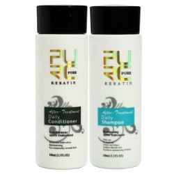 PURC Shampoo and Conditioner 100ml Keratin Repair Hair Treatment Smoothing Kit