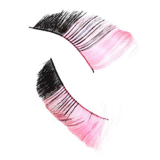 Party Fancy Long Feather Girl Makeup False Fake Eyelashes