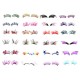 Party Fancy Long Feather Girl Makeup False Fake Eyelashes