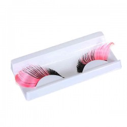 Party Fancy Long Feather Girl Makeup False Fake Eyelashes