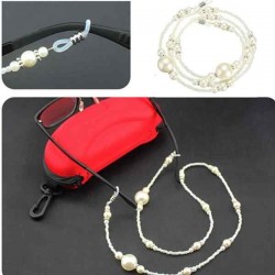 Pearl Beaded Reading Sun Glassess Glasses Chain Necklace Lanyard Cord Leash Holder Strap