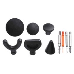 Percussion Massage 6pcs Tip Bit For Jigsaw Massager Adapter Attachment Electric Massager Repalcement Heads Tip