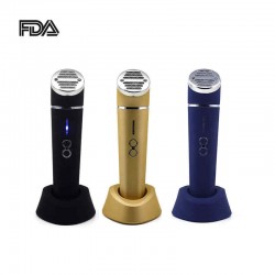 Photon Rejuvenation Wand LED Light Therapy 3 Modes Skin Care Facial Beauty Machine Therapy Hot Compress Massager