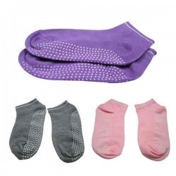 Pilates Yoga Anti Not Slip Grip Cotton Socks Massage Exercise Sport Tool