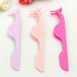 Plastic False Eyelash Remover Tweezer Eye Lash Extension Applicator Nipper Clip Tweezers Makeup Tool