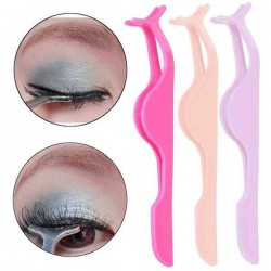 Plastic False Eyelash Remover Tweezer Eye Lash Extension Applicator Nipper Clip Tweezers Makeup Tool