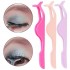 Plastic False Eyelash Remover Tweezer Eye Lash Extension Applicator Nipper Clip Tweezers Makeup Tool