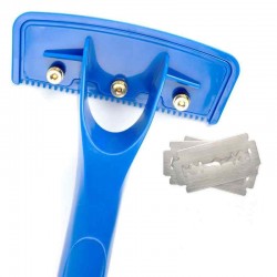 Portable Back Hair Removal Machine Body Hair Trimmer Shaver Razor Self Grooming Shaving Tools with 5 Blades