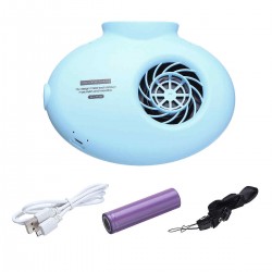 Portable Battery Operated Neck Hanging Fan USB Rechargeable Mini Desk Air Cooler