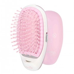 Portable Electric Ionic Hairbrush Takeout Mini Massage 3D Hair Brush Comb Small
