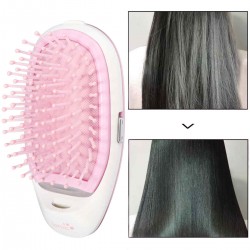 Portable Electric Ionic Hairbrush Takeout Mini Massage 3D Hair Brush Comb Small