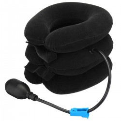 Portable Inflatable Cervical Collar Neck Relief Traction Brace Support Stretcher Device