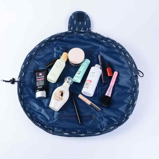 Portable Makeup Bag High Capacity Cosmetic Bag Travel Storage Lazy Makeup Bag