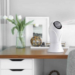 Portable Mini Handheld Fan USB Aromatherapy Leafless Fan 2-Speeds Safety Automatically Rotate Desktop Fan Office Room Outdoor
