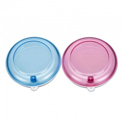 Portable Mini Plastic Denture Retainer Box Rotary To Open Clean And Storage Teeth
