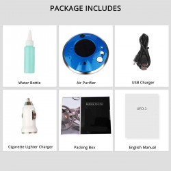Portable Solar USB Car Vehicle Air Purifier Humidifier Aromatherapy Anion Fresh Oxygen Bar