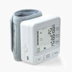 Portable Sphygmomanometer Blood Pressure Monitor LCD Display USB Charging Automatic Voice Broadcast Blood Pressure Meter Built-in Lithium Battery